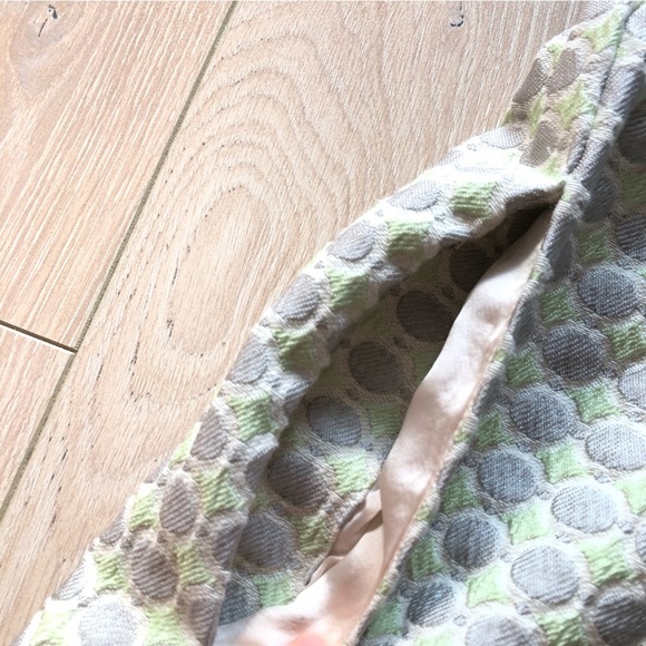 Anthropologie Maeve Seren Skirt Polka Dot in Mint Green & Grey Size S - Picture 10 of 12